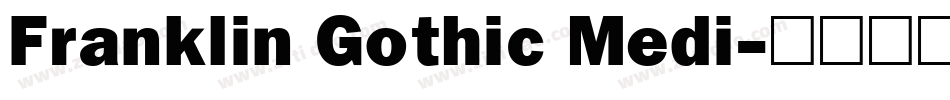 Franklin Gothic Medi字体转换